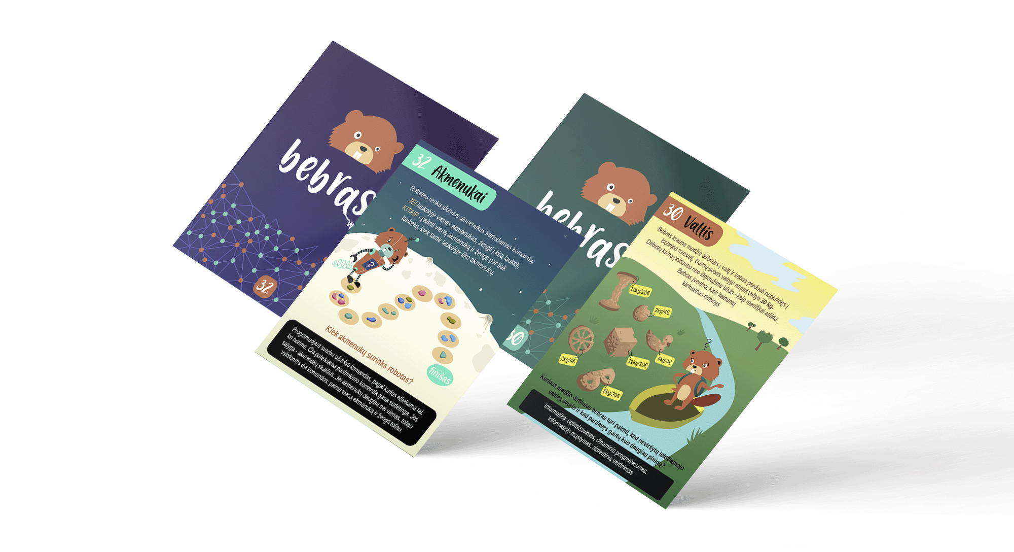 Educational game cards